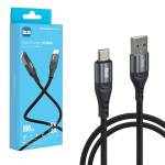 Кабель BX-2 USB на Type-C 1m 2A ISA черный-серый