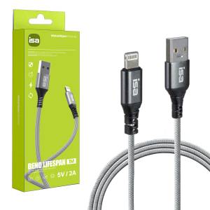 Кабель BX-4 USB на Lightning 1m 5V 2A ISA серый