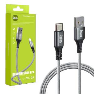 Кабель BX-4 USB на Type-C 1m 2A ISA серый