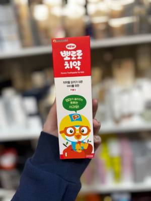 Яблочная свежесть с зубной пастой Pororo Fresh Apple Flavor