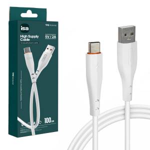 Кабель X7 USB на Type-C 1m 2A ISA белый