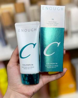 Солнцезащитный крем с тремя видам коллагена Enough Collagen 3X Moisture Sun Cream SPF50+ PA++++ 