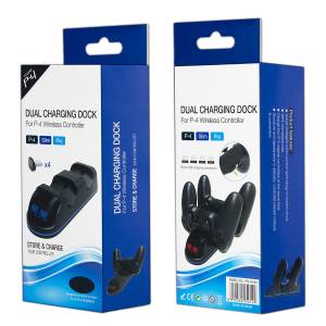 Зарядная станция для двух беспроводных геймпадов Playstation 4 DOBE TP4-18125