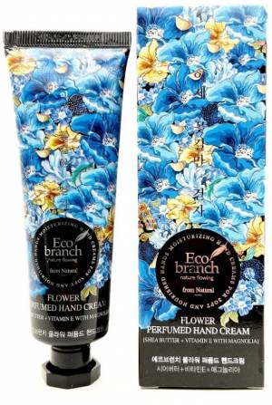 крем для рук с экстрактом магнолии и маслом ши Eco Branch Flower Perfumed Hand Cream Shea Butter With Magnolia 
