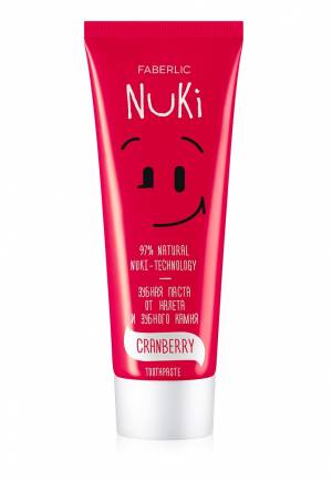 Зубная паста Nuki «От налета и зубного камня» с экстрактом клюквы, 75 мл