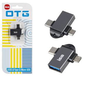 Переходник OTG на Type-C + Micro USB USB 2.0 G-18 ISA