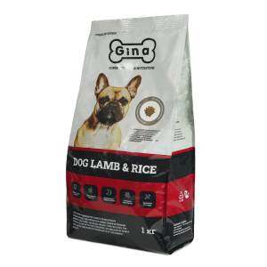 [1 кг] Корм для собак сухой Gina Dog Lamb & Rice ягненок, рис