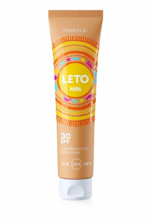 Крем для детей солнцезащитный SPF 30 Leto, 100 мл