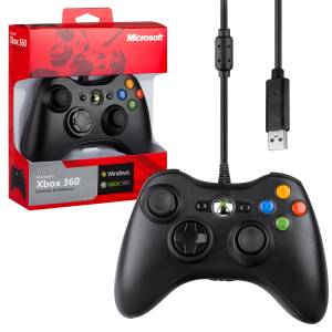 Джойстик XBOX 360 Wired Controller (проводной) черный