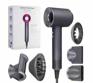 Набор фен Supersonic hair dryer Серый  (6 в 1) 3M