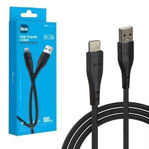 Кабель X7 USB на Lightning 1m 2A ISA черный