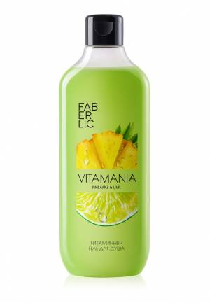 Витаминный гель для душа «Ананас и лайм» Vitamania, 380 мл