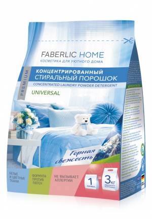 Концентрированный стиральный порошок универсальный «Горная свежесть», 800 гр