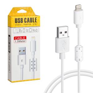 Кабель USB на Lightning 1.5m для передачи данных ISA белый