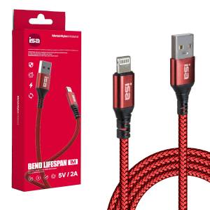 Кабель BX-4 USB на Type-C 1m 2A ISA красный