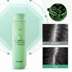 Глубокоочищающий шампунь с пробиотиками Masil 5 Probiotics Scalp Scaling Shampoo