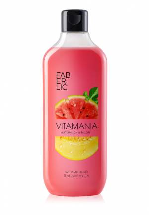 Витаминный гель для душа «Арбуз и дыня» Vitamania, 380 мл