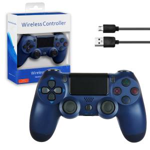 Джойстик беспроводной для консоли темно синий (no logo)