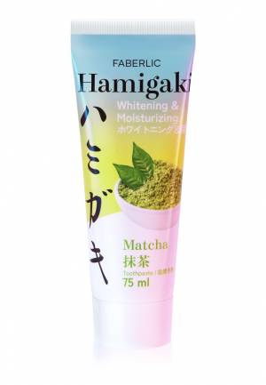 Зубная паста «Отбеливание и увлажнение» Матча Hamigaki, 75 мл