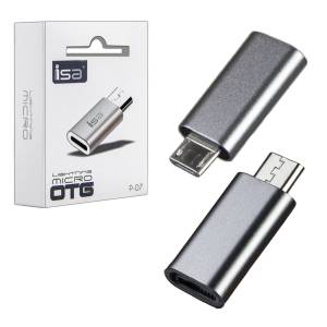 Переходник Micro USB на Lightning P-07 ISA