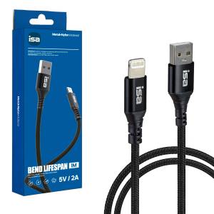 Кабель BX-4 USB на Lightning 1m 2A ISA черный