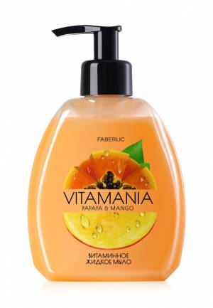 Витаминное жидкое мыло для рук «Манго и папайя» Vitamania, 300 мл