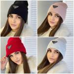 Шапка двойная без флиса. Состав : 20% Wool + 80% Acrylic