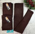 Лосины женские с мехом. Плотный хлопок Рубчик без шва Р: 42-46