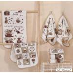 Упаковка 20 шт!!! Полотенца для кухни 'Кофе', 25*50 см. Микрофибра
