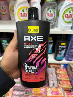 2 в 1 шампунь и гель для душа AXE 'Активная свежесть' Аромат мяты и освежающих трав, 610 мл