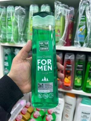 3 в 1 Шампунь | Кондиционер | Гель для душа Чистая линия For Men Taiga с ароматом Можевельника и шалфея, 400 мл