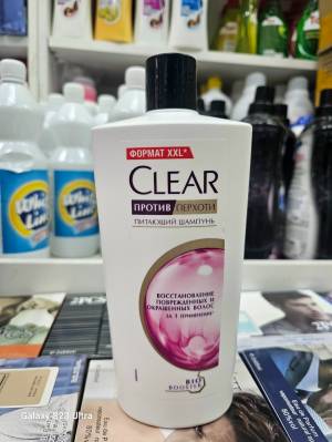 Шампунь питающий и против перхоти Clear 'Востановления поврежденных и окрашенных волос', 610 мл