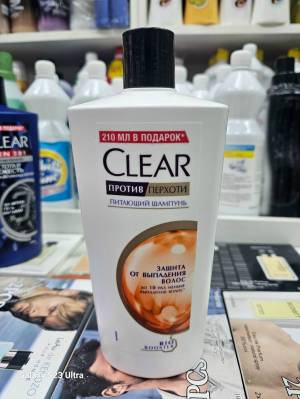 Шампунь питающий и против перхоти Clear 'Защита от выпадения волос', 610 мл