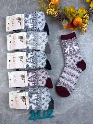 10 пар женские носки Норка Шерсть 90% Размер 37-41