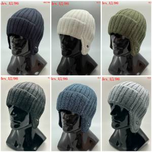 Мужская шапка ушанка на флисе р.56-58 80% шерсть + 20% акрил