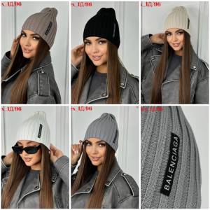 Шапка без отворота, без флиса 50% Cotton + 50% Acrylic