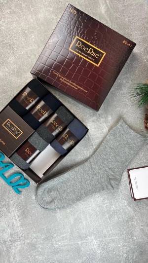 Носки 6 пар + ДУХИ!!! Мужской подарочный набор носков Ароматизированные Р.: 41-47