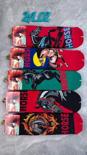 10 пар Мужские новогодние носки Хлопок, высокие 41-47