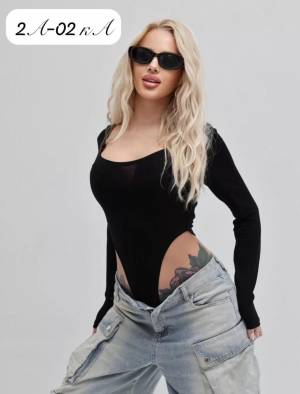 БОДИ черные Р.: 40-42, 42-44, 44-46, 46-48 в размер. Хлопок и эластан Не просвечивает