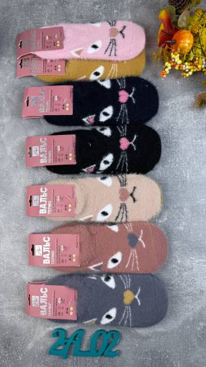 12 пар Женские следки из Меха куницы 36-41