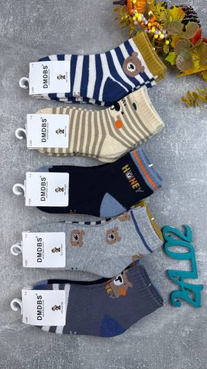 10 пар Детские махровые носки термо Р.: 1-2, 3-4, 5-6 лет