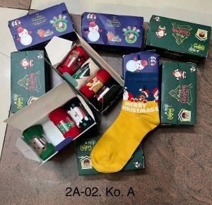 4 пары Женские новогодние носки в коробке