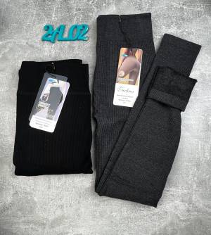 Лосины женские хлопок с мехом Рубчик без шва Плотный хлопок, хорошо тянется Р.: 42-46, 48-50