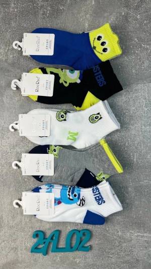 Детские носки на мальчика 10 пар Хлопок Размеры: 2-4, 4-6, 6-8 лет