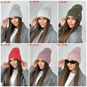 Зимняя шапка без отворота, без флиса. Состав : 50% Cotton + 50% acrylic