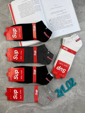 Женские носки короткие 10 пар. Хлопок .Размер 36-41