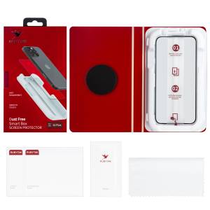 Защитное стекло RUBYTAK iPh 16 Plus Silk Printing с аппликатором