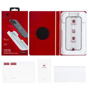 Защитное стекло RUBYTAK iPh 15 Pro Silk Printing с аппликатором