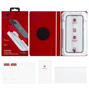 Защитное стекло RUBYTAK iPh 15 Plus Silk Printing с аппликатором