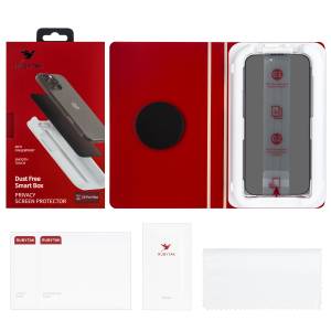 Защитное стекло RUBYTAK iPh 16 Pro Max Privacy с аппликатором